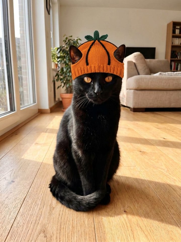 Pumpkin beanie
