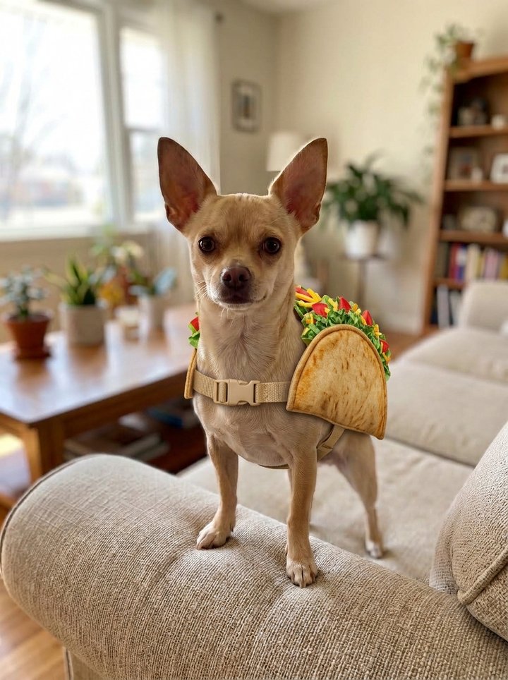 Sample Chihuahua in a Halloween costume