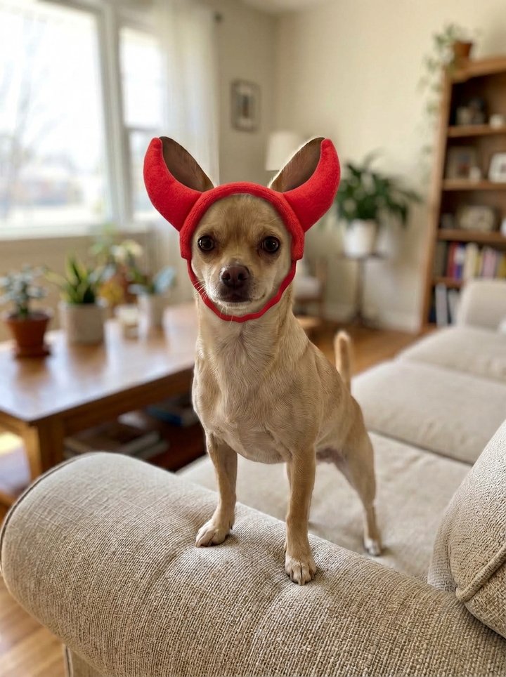 Devil horns headband