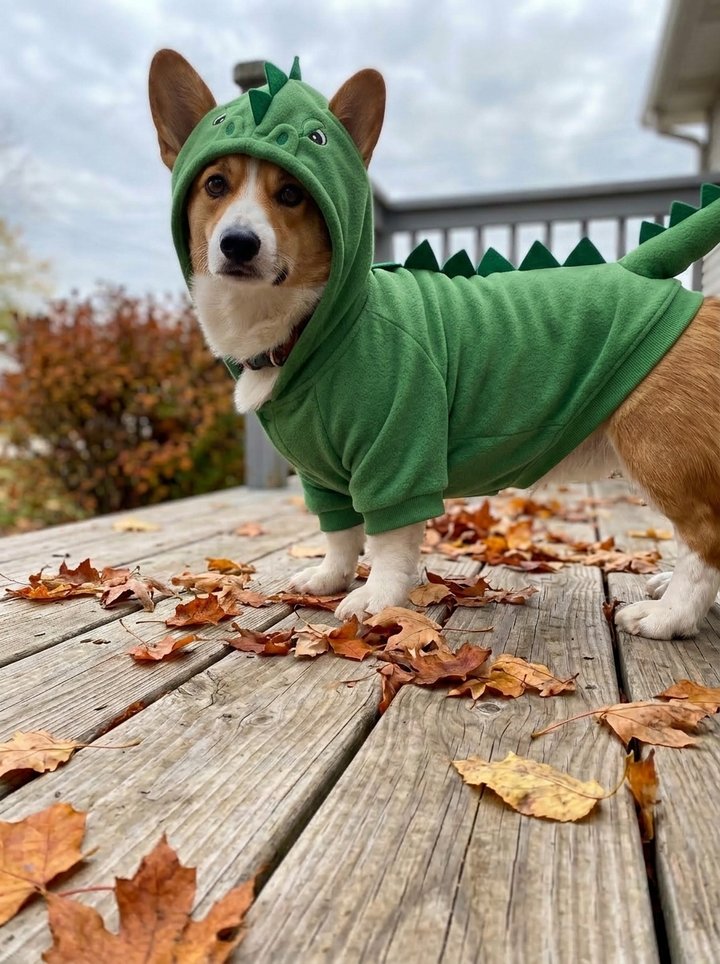 Dinosaur hoodie costume