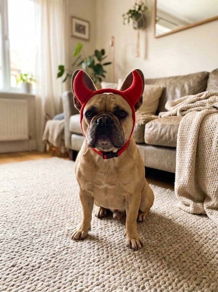 Devil horns headband