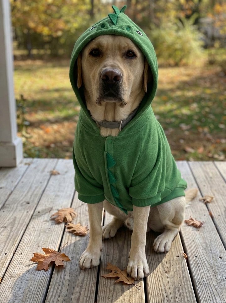Dinosaur hoodie costume
