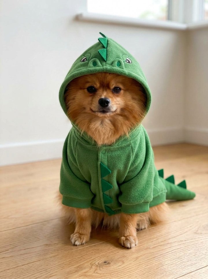 Dinosaur hoodie costume