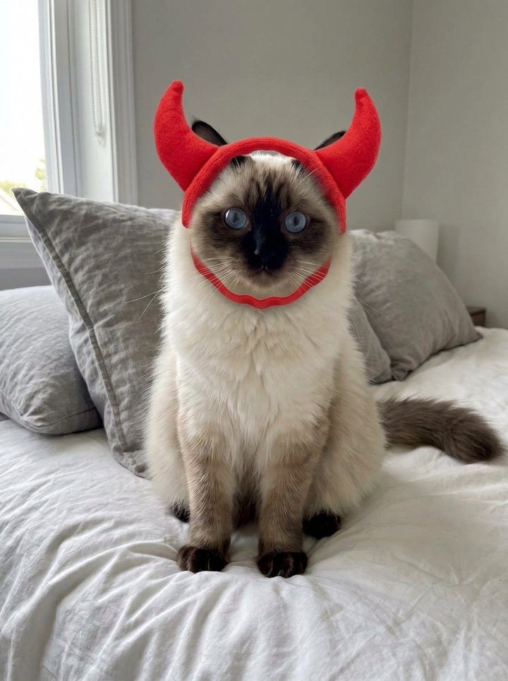 Devil horns headband
